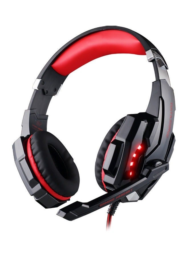 Datazone Wired Gaming Headset in Black Color with Professional Red Lighting, Noise Cancelling, and High-Precision Surround Sound – Compatible with PS5, PS4, PC, XBOX – High Quality and Designed for Gaming Enthusiasts - Image 2