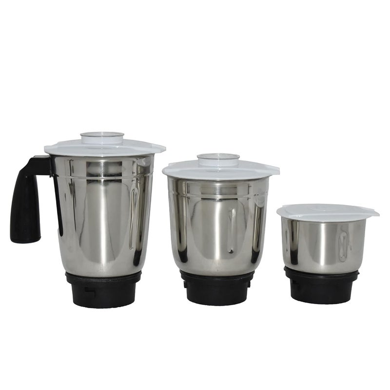 Eslite Eslite Mixer Grinder Juicer Machine For Kitchen 550 Watts, Food Processor With 3 Multipurpose Stainless Steel Jars, Razor Sharp Blades, 3 Speed Control, 1 Year Warranty, Opel (Blue)  - Image 2