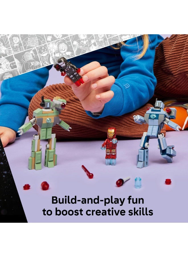 ليغو لعبة الرجل الحديدي وآلة الحرب ضد مسيرات هامر من ليغو® مارفل 76320 - Image 5