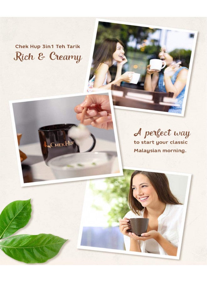 Chek Hup Chek Hup Teh Tarik 3 In 1 Instant Milk Tea Beverage/Fragrant Black Tea With Premium Rock Sugar/Smooth, Rich With Velvety Aftertaste/12s x 40g  - Image 4