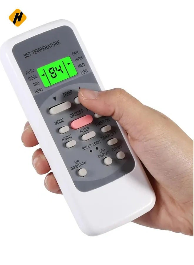 HuHa Replacement Remote Control for Goodman, TGM, Midea, Miller Air Conditioner Models R51I4/BGE, R51I4/BGCE, UL-R51M/E, R51I11/BGE, R51L4/BGE, R51/CBGE, R51/CE, R51M/E, R51M/CE (B) - Image 3