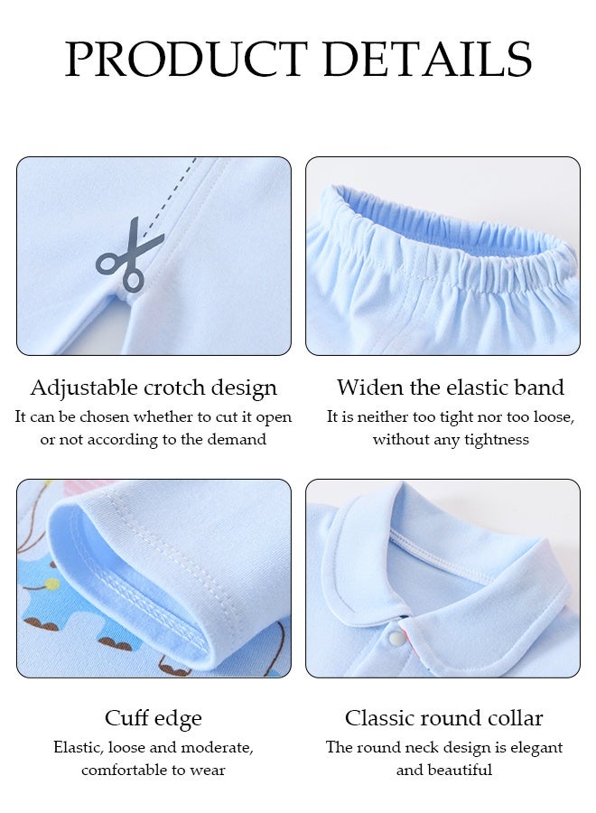 DUNISO مجموعة هدايا للأطفال حديثي الولادة 18 قطعة، مجموعة هدايا ملابس حديثي الولادة، مجموعة ملحقات ملابس الأطفال، مريحة وقابلة للتنفس، متاحة في جميع الفصول، مناسبة للأطفال حتى ارتفاع 59 سم - Image 5