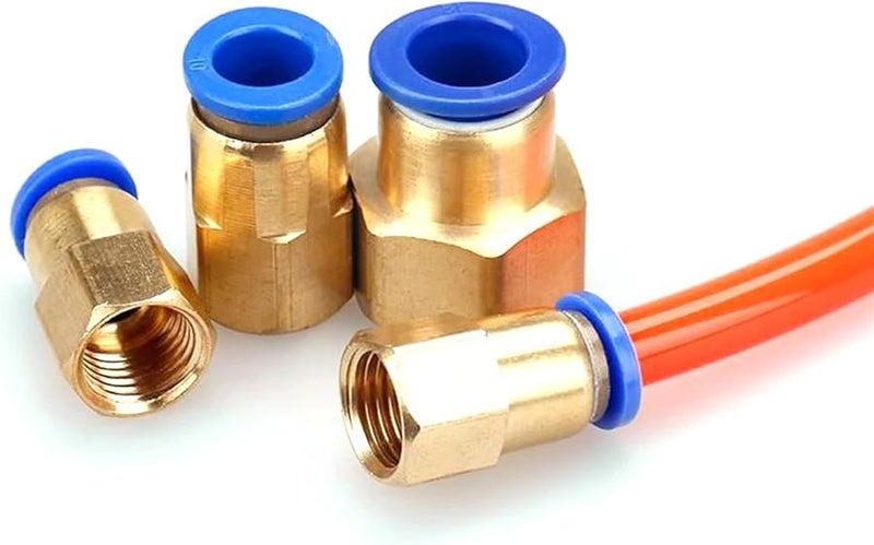 Pneumatic Brass Quick Connector 1 4 BSP Female Thread PCF8 01 Air Hose Fitting - Image 2