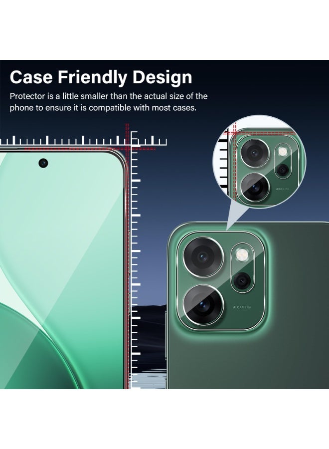 general Compatible with OPPO Reno14 F 5G Tempered Glass, 【2+2 Pack】 Screen Protector and Camera Lens Protector, 9H Hardness HD Anti-Scratch Tempered Glass Protective Film - Image 4