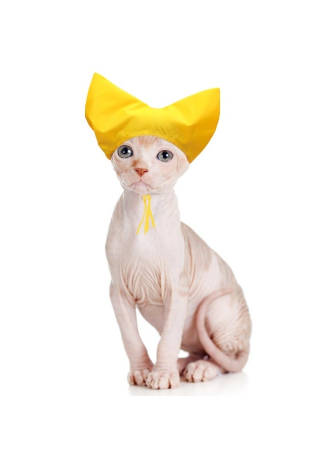 Pet Shower Cap Waterproof for Sphynx Reusable Hearing Protection with Adjustable Strap for House Cats Small Dogs Puppy Pet Grooming Accessories - Image 1