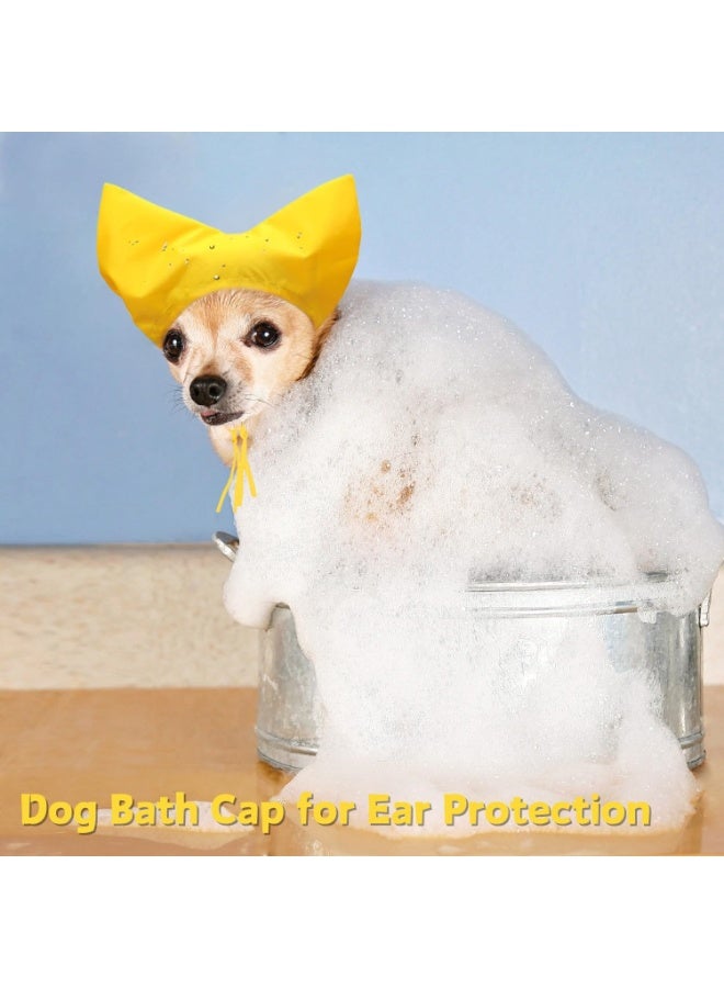Pet Shower Cap Waterproof for Sphynx Reusable Hearing Protection with Adjustable Strap for House Cats Small Dogs Puppy Pet Grooming Accessories - Image 3