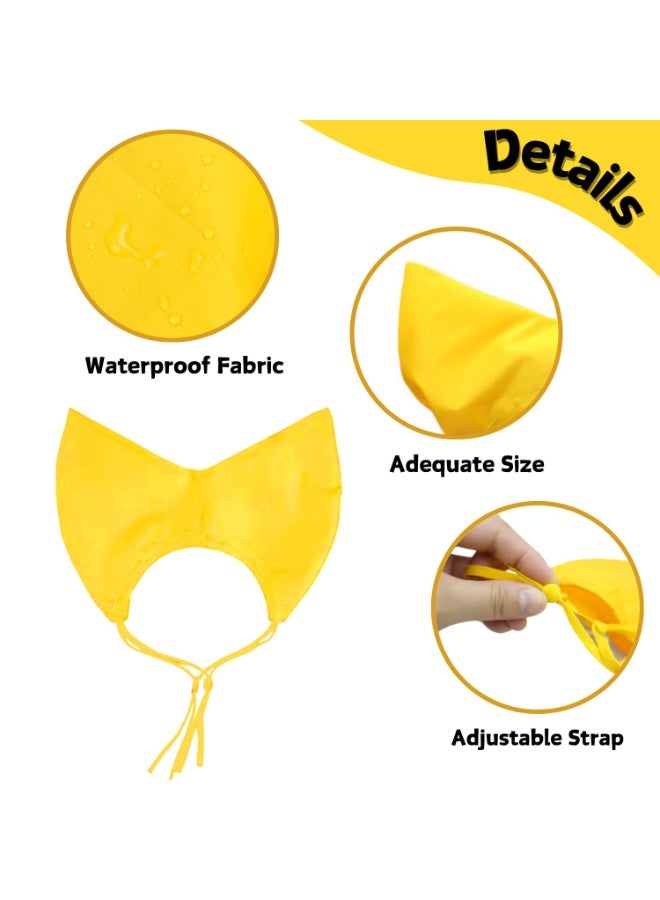 Pet Shower Cap Waterproof for Sphynx Reusable Hearing Protection with Adjustable Strap for House Cats Small Dogs Puppy Pet Grooming Accessories - Image 5