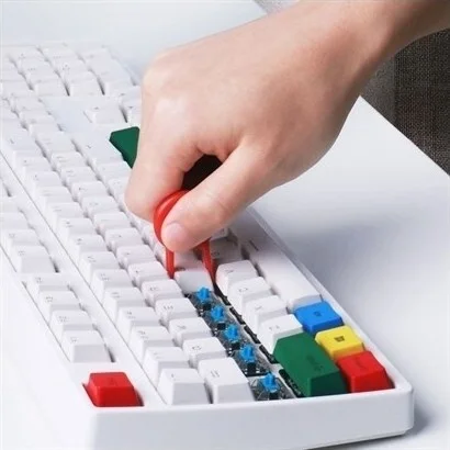 Safestore Multi-Purpose Red Sensitive Brush Headed Computer Laptop Cleaning Brush 5 In 1