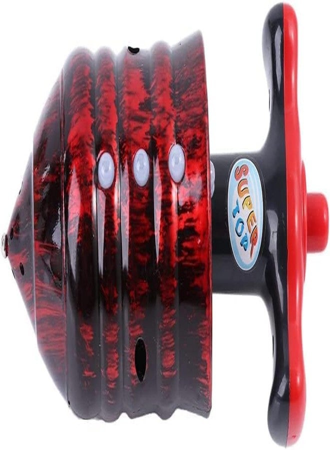WaigN Red Light Up Music Spinning Tops, Funny Birthday Party Favors, Goodie Bag Fillers, Stocking Stuffers Spinning Tops, Decorations - Image 1