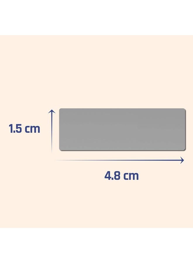 ScratchStix 1200 Pieces, 48 x 15 mm, Scratch Off Labels Stickers Grey Rectangle - Image 2