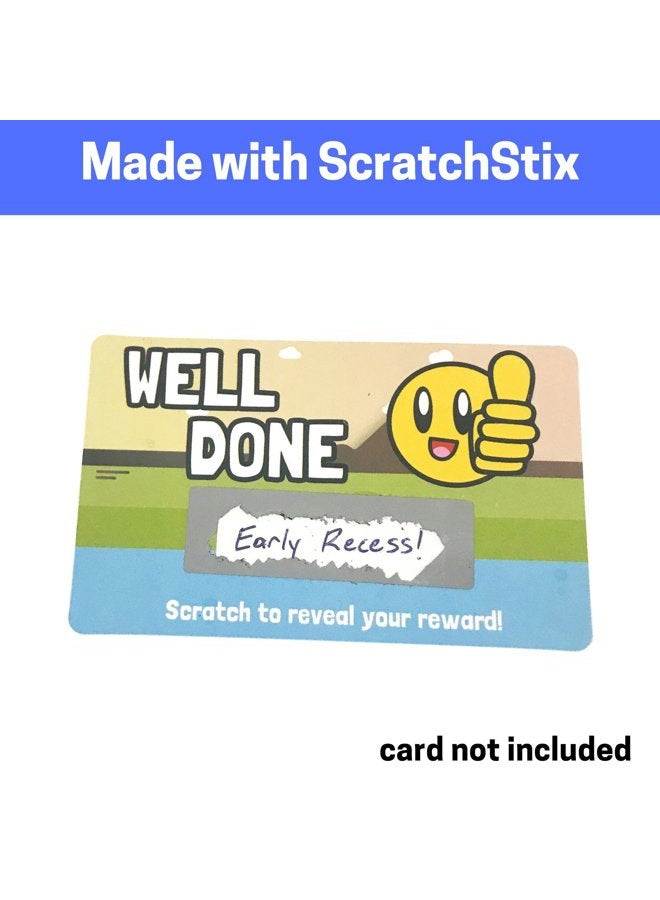 ScratchStix 1200 Pieces, 48 x 15 mm, Scratch Off Labels Stickers Grey Rectangle - Image 5