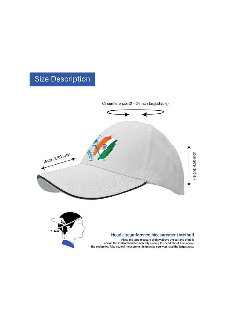 India Cricket Sports Fans Baseball Caps for Both Men and Women With Metal Adjustable Buckle Closure - Perfect for Outdoor Activities, Matches, and Everyday Wear - Image 5