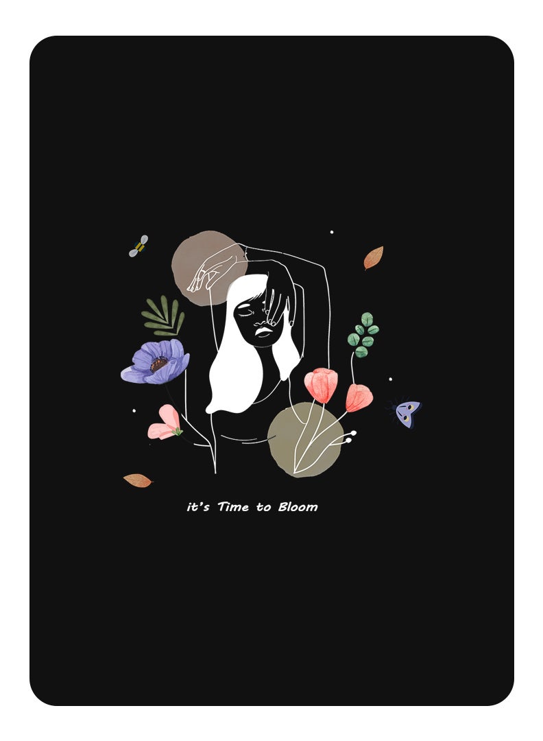 Theodor Protective Flip Case For Huawei MatePad Pro 11 (2022) With Trifold Stand Auto Wake Sleep Shockproof Cover Bloom2 White - Image 1