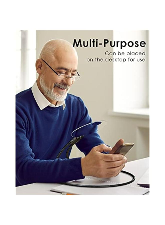 عدسة مكبرة بدون استخدام اليدين من تول هيلبر، عدسة مكبرة للقراءة والخياطة والغرز المتقاطعة والفحص والإصلاح. - Image 3