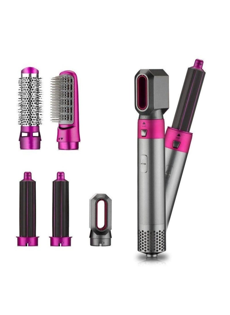 ELTRAZONE Hair Dryer 5 in 1 Hair Blower Brush Hair Curler, Hair Curler, Electric Hair Dryer, Rotating Hot Air Brush for All Hairstyles - Image 1