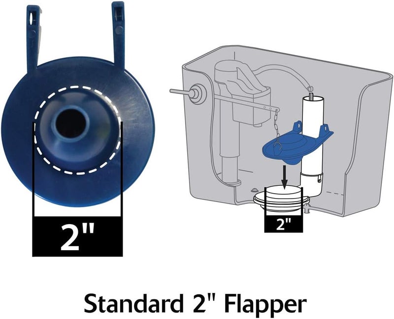 Korky Korky 65BP Toilet Flapper for Briggs Vacuity Toilet Repairs and Replacement Blue and Yellow  - Image 4
