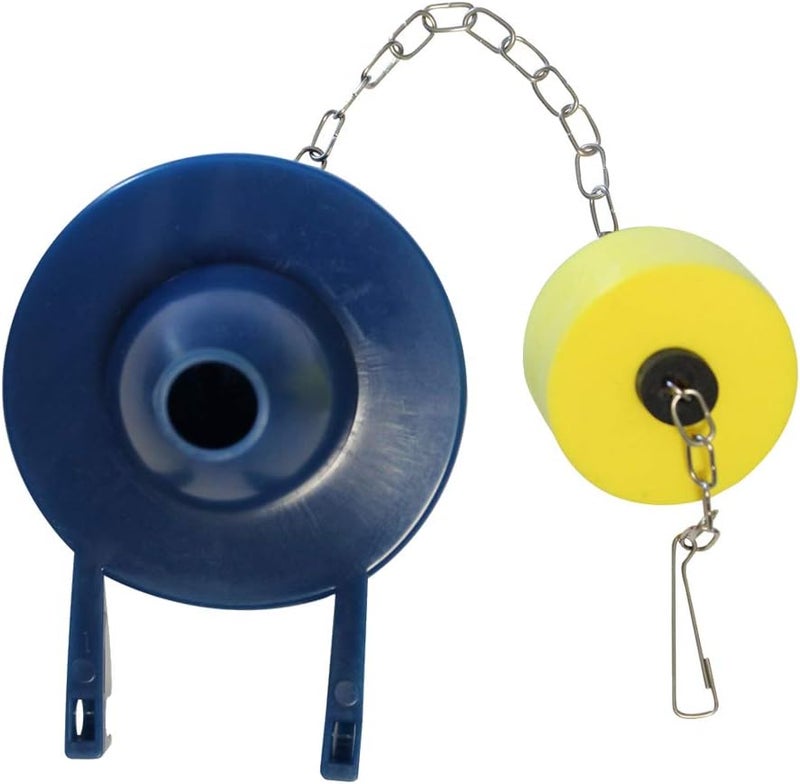 Korky Korky 65BP Toilet Flapper for Briggs Vacuity Toilet Repairs and Replacement Blue and Yellow  - Image 2