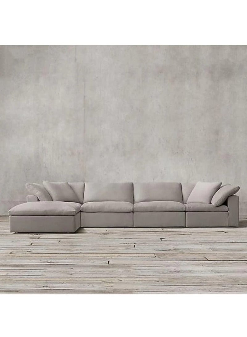 Other Manufacturer 2-piece linen corner sofa, size 300 x 170 cm, depth 90 cm - Image 1