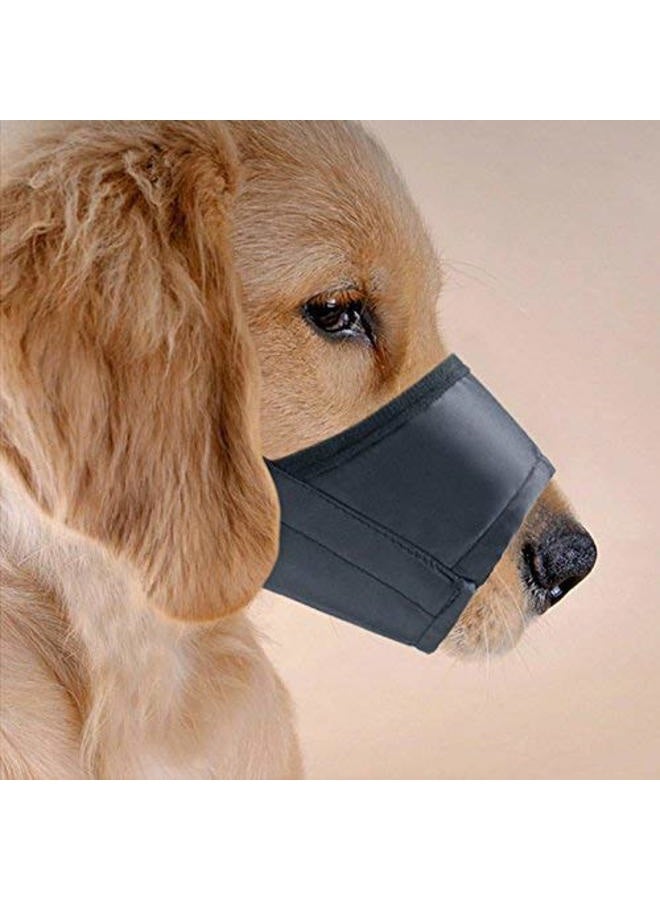 JYHY Nylon Dog Muzzle - Adjustable Quick Fit pet muzzle Prevent from Biting Barking and Chewing for Small Medium Large Dogs,Black - Image 4