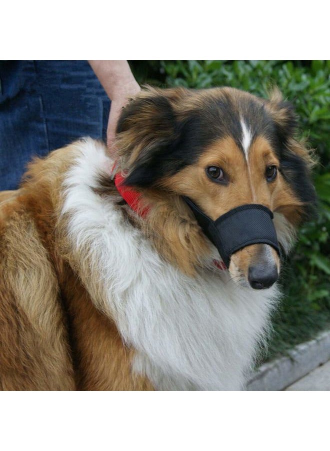 JYHY Nylon Dog Muzzle - Adjustable Quick Fit pet muzzle Prevent from Biting Barking and Chewing for Small Medium Large Dogs,Black - Image 3