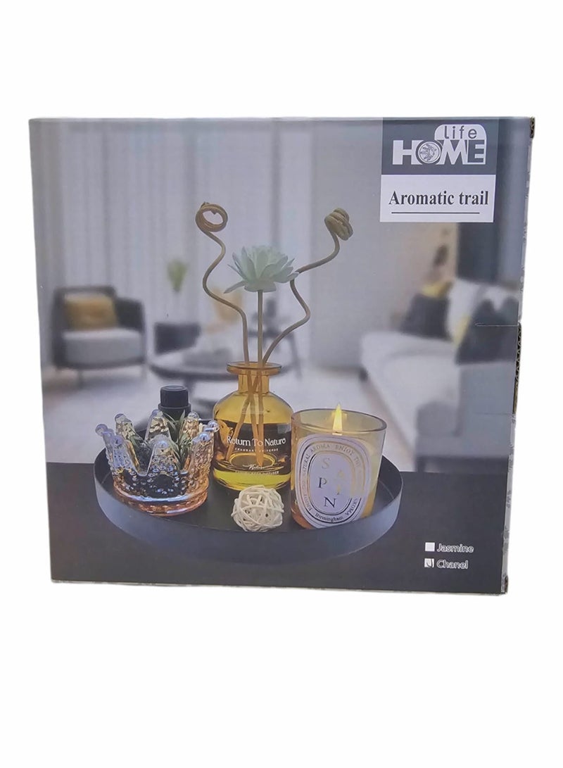 LIFE Home Aromatherapy Kit With Flower Scent Steel Tray  - Image 3
