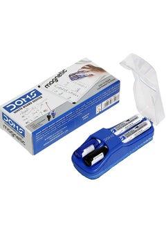 DOMS Magnetic Whiteboard Eraser With Two Markers Multicolour  - Image 1