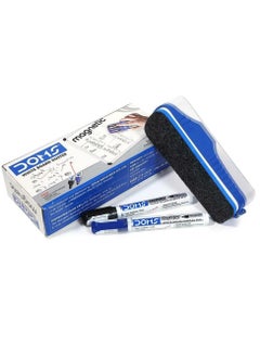 DOMS Magnetic Whiteboard Eraser With Two Markers Multicolour  - Image 2
