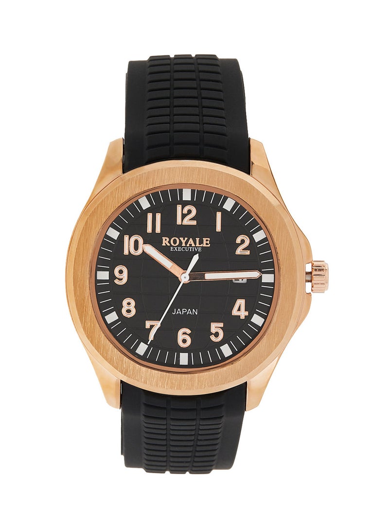 Royale Executive Men's Classic Rubber Strap Watch - Image 1