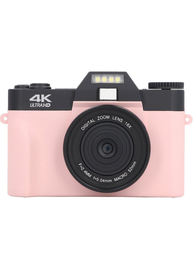 Generic English R10 4K HD 75 Million Pixel Entry Micro Single Digital Home Travel WIFI Camera-Body Color:Standard English Version Pink  - Image 1