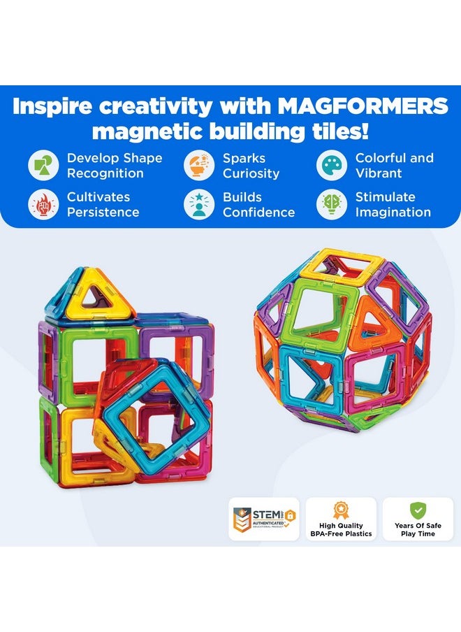 Magformers Rainbow 26Pc Set | Magnetic Tiles Building Blocks, Educational Stem Toy Set | Magnetic Building Tiles For Kids To Develop Problem-Solving Abilities And Shape Recognition  - Image 2