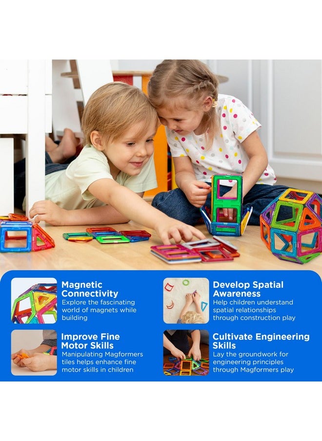 Magformers Rainbow 26Pc Set | Magnetic Tiles Building Blocks, Educational Stem Toy Set | Magnetic Building Tiles For Kids To Develop Problem-Solving Abilities And Shape Recognition  - Image 3