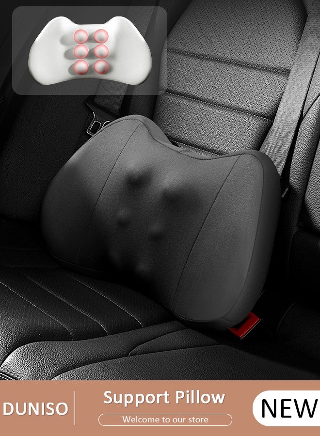 DUNISO Lumbar Support Pillow for Office Car Back Support Pillow with Memory Foam Pad Back Cushion for Back Pain Relief Improve Posture Cushion - Image 1