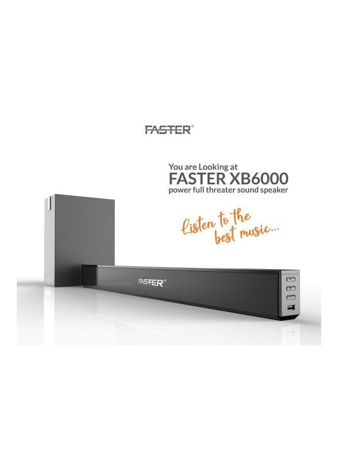 Faster - FASTER XB6000 2.1CH Wired Bluetooth SoundBar with SubWoofer 60W - Image 1