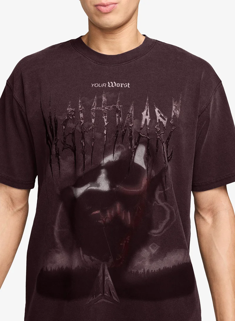 Nike BURGUNDY CRUSH Jordan Og Nightmare T-Shirt for Men | Best Price UAE