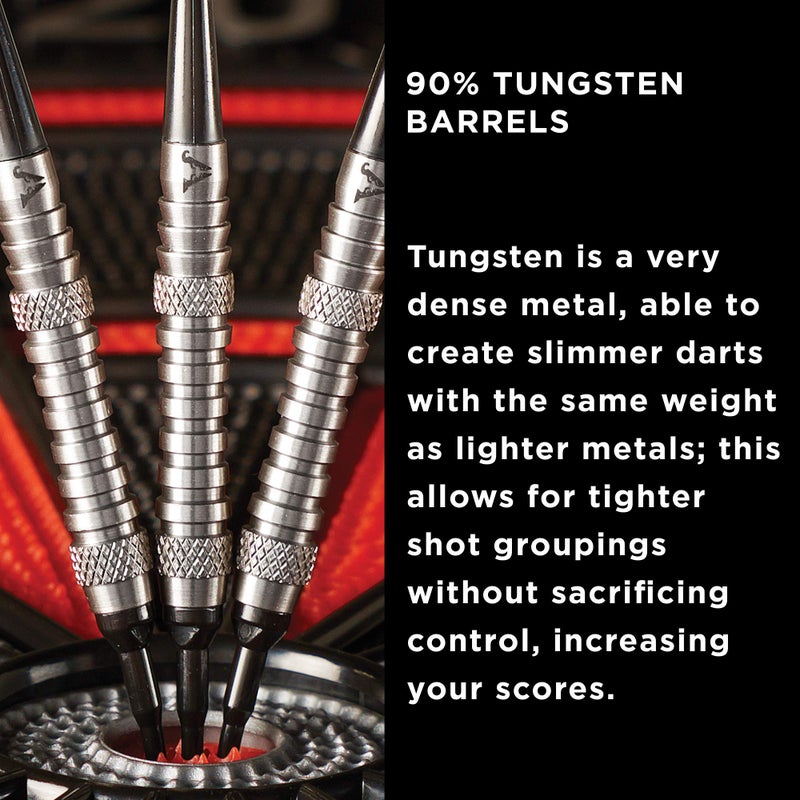 Viper by GLD Products V-Factor 90% Tungsten Soft Tip Dart Set with Case, Fine Knurling, 18 Grams, Model: 21-2054-18 - Image 5