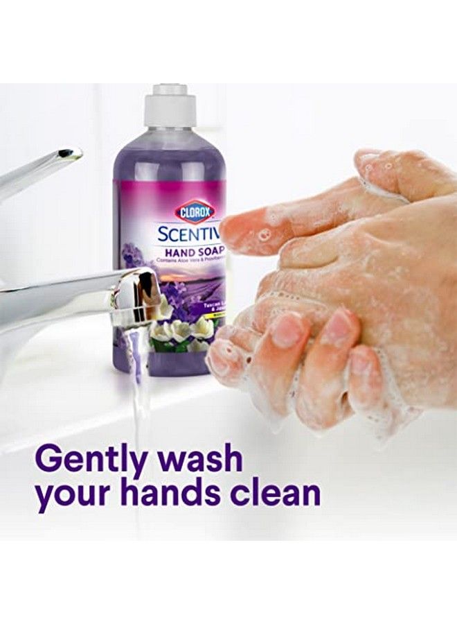 Clorox Scentiva Liquid Hand Soap 14 Oz Liquid Hand Wash With Aloe Vera Vitamin B5 Bleachfree Scented Hand Soap For Kitchen Or Bathroom Tuscan Lavender & Jasmine 1 Count - Image 5