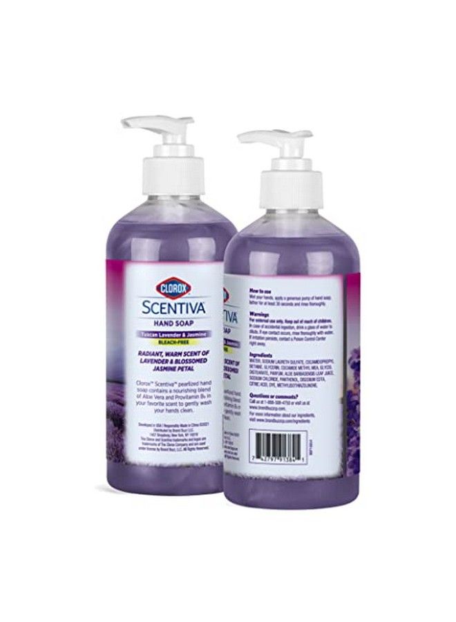 Clorox Scentiva Liquid Hand Soap 14 Oz Liquid Hand Wash With Aloe Vera Vitamin B5 Bleachfree Scented Hand Soap For Kitchen Or Bathroom Tuscan Lavender & Jasmine 1 Count - Image 3