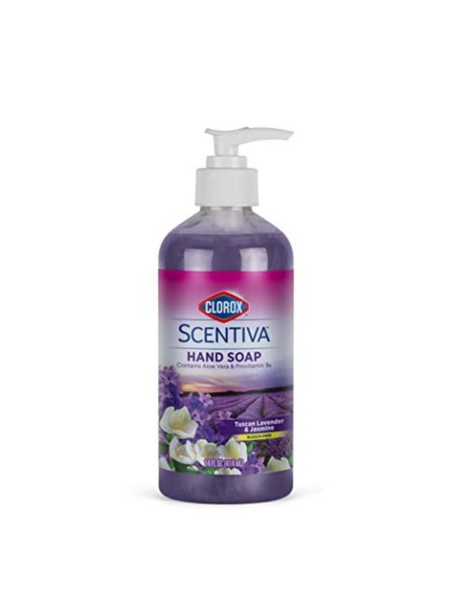 Clorox Scentiva Liquid Hand Soap 14 Oz Liquid Hand Wash With Aloe Vera Vitamin B5 Bleachfree Scented Hand Soap For Kitchen Or Bathroom Tuscan Lavender & Jasmine 1 Count - Image 1