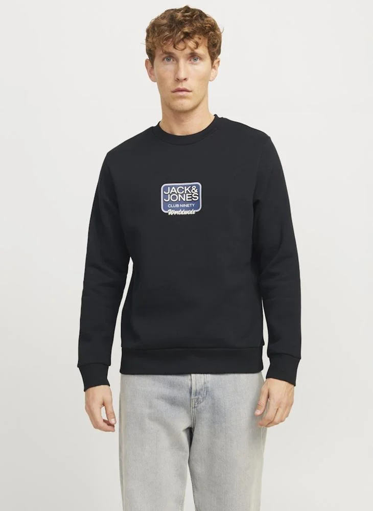 جاك اند جونز Graphic Crew Neck Sweatshirt