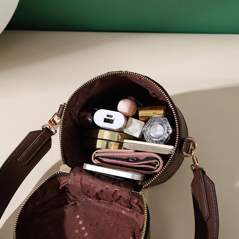 MKF Women's Round Barrel Crossbody Bag - Image 4