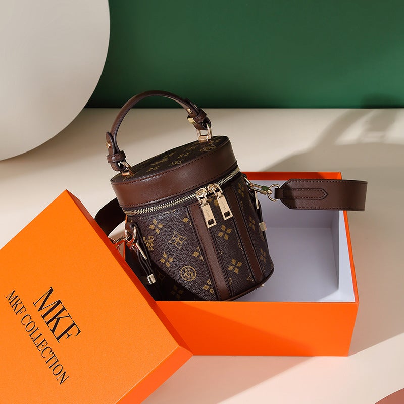 MKF Women's Round Barrel Crossbody Bag - Image 3