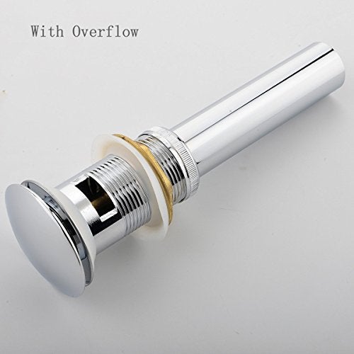 dalang Pop Up Drain Stoper with Overflow for Bathroom Sink with Overflow,Chrome Finished - Image 4