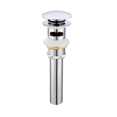 dalang Pop Up Drain Stoper with Overflow for Bathroom Sink with Overflow,Chrome Finished - Image 1