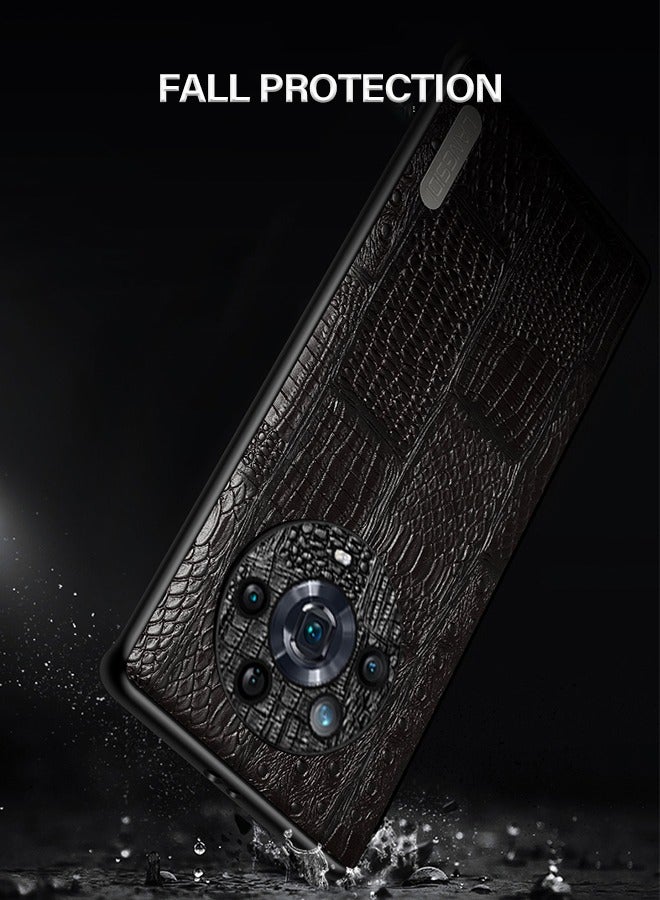 GROIC Honor Magic 4 Luxury Leather Case 6.81 Inch Full Camera Protection Bumper Shockproof Anti-Slip Protective Phone Case - Image 2