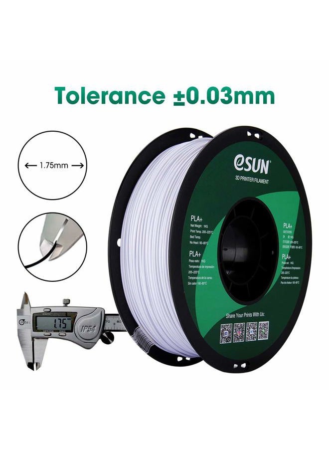 eSun 1.75mm White PLA+Filament 1KG Spool - Image 4