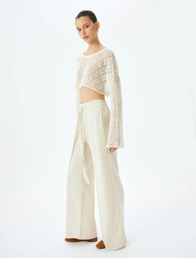 كوتون Linen Blend Pants