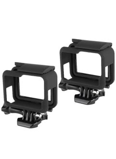 Y&D Frame Mount Housing Case, Compatible with GoPro Hero 7/6/5 Black Action Camera Top Open Protective Case Quick Release Bracket(2 Pcs)  - Image 1