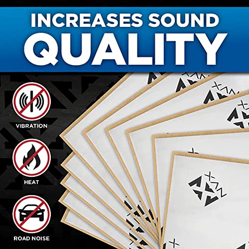 NVX® SDBP40 90 mil Thick 36 sqft. Car Sound Damping Mat, Butyl Automotive Sound Deadener, Audio Noise Vibration Insulation and Dampening (Nine 18” x 32” Sheets) - Image 2
