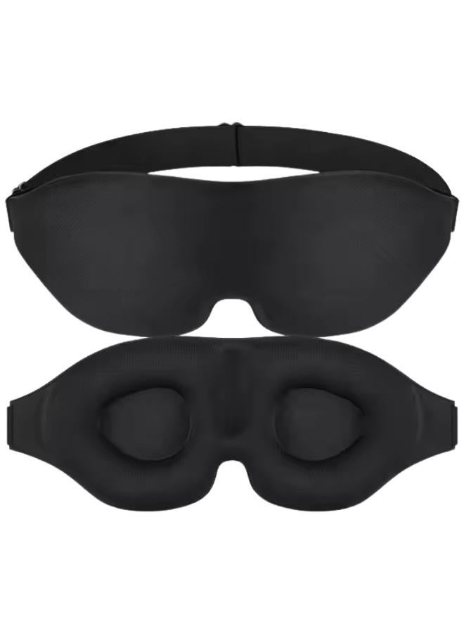 أوتدور.ماركت قناع عين للنوم من الحرير – ناعم للغاية، مانع للضوء وقابل للتعديل لنوم عميق، السفر والقيلولة - Image 1