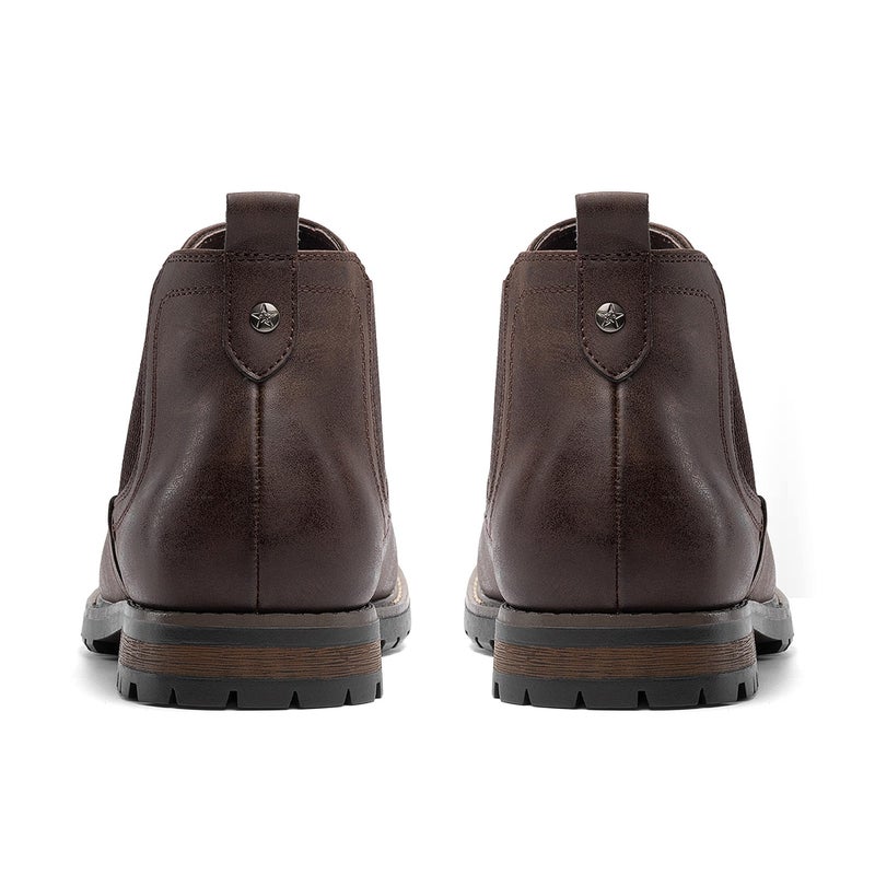 Bruno Marc Menâ€™s Chelsea Boots Casual Slip-On Classic Dress Ankle Boot,Size 14,Dark Brown,SBAB19017M-V1 - Image 5
